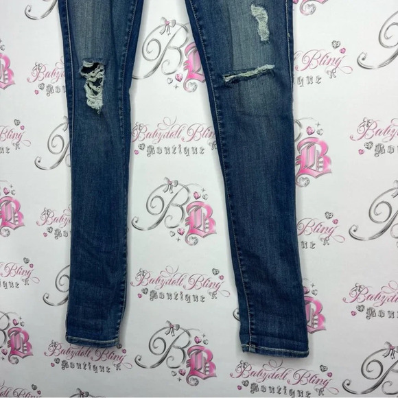 Fidelity jeans denim skinny leg size 24 pants stretchy soft comfy blue jeans - Picture 8 of 8